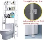 3 Tier Metal Toilet Storage Rack (White) xiph trade product