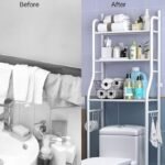 3 Tier Metal Toilet Storage Rack (White) xiph trade product
