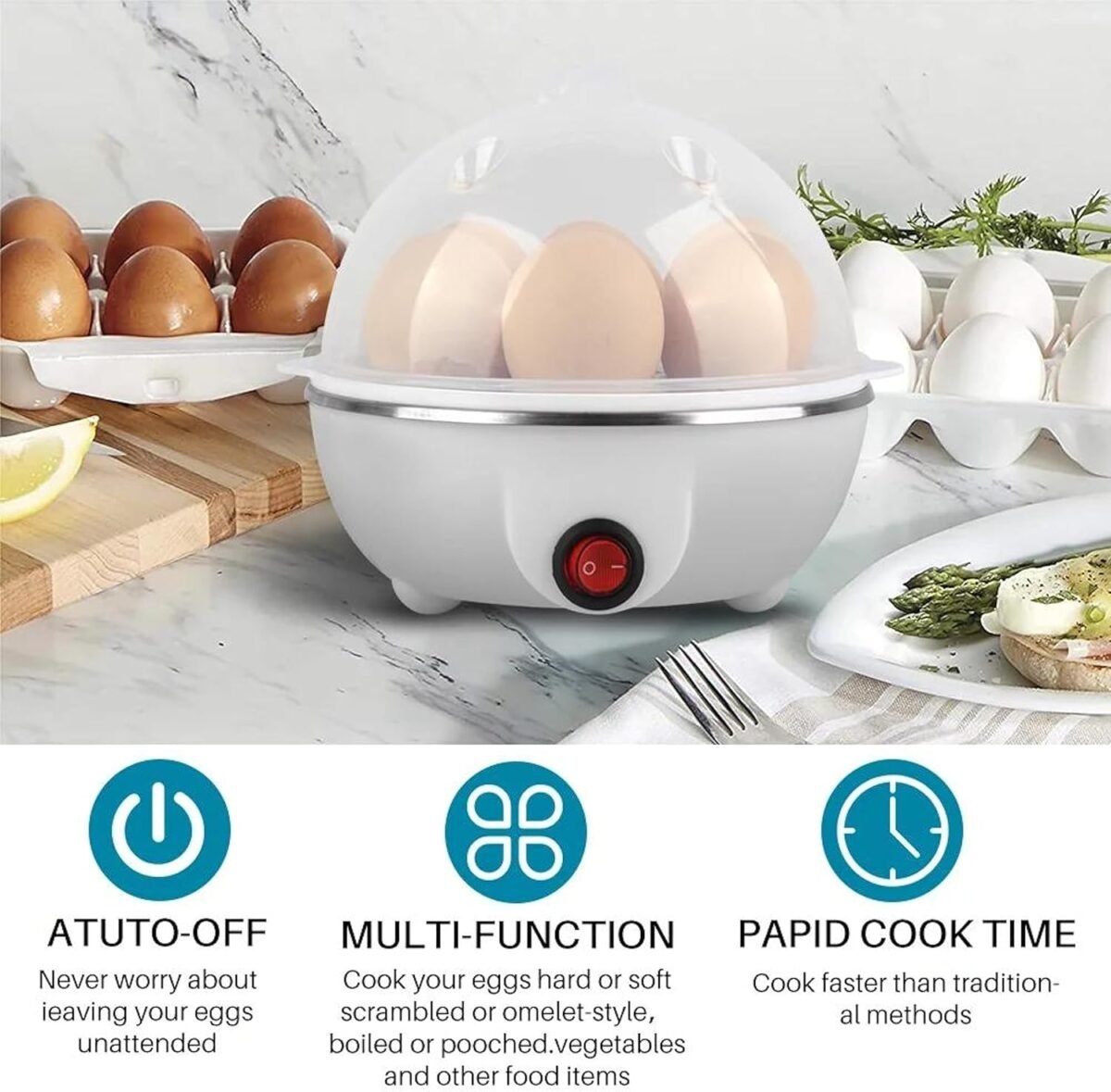 Egg Cooker, 350W Electric Egg Beater xiph trade product