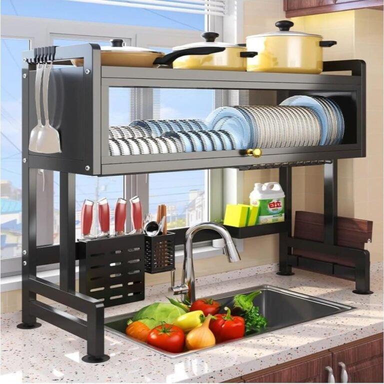Heavy Duty Over The Sink Dish Drying, 3 Tier Metal xiph trade product