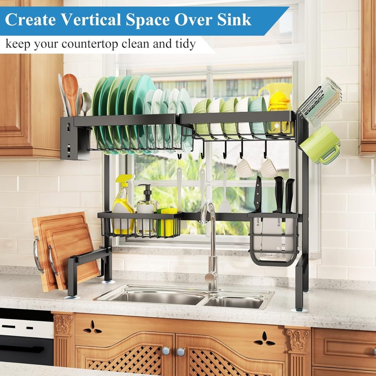Over The Sink Dish Drying Rack, Width xiph trace product